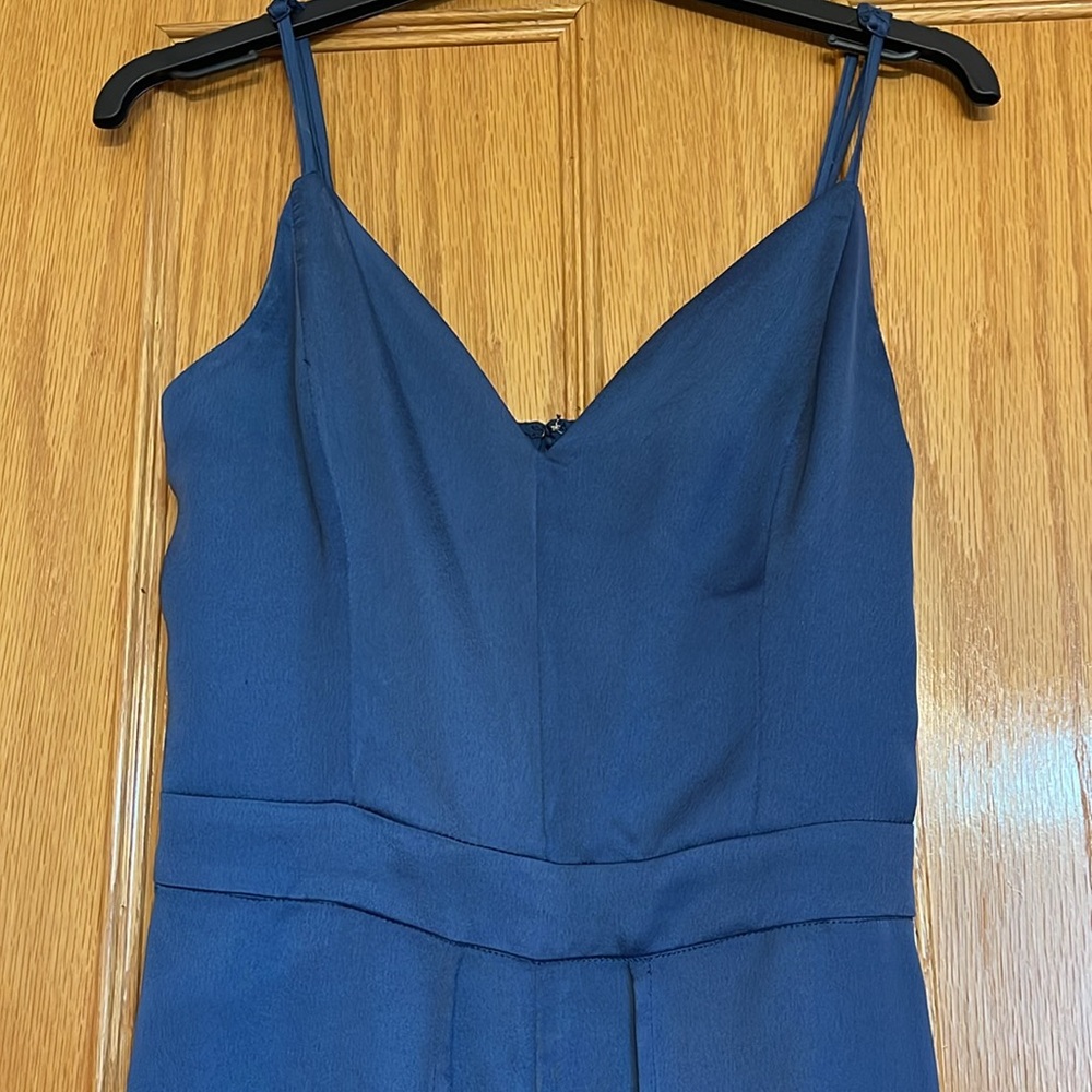 Dynamite blue v-neck, wide leg fancy jumper. Size XS - Picture 4 of 7